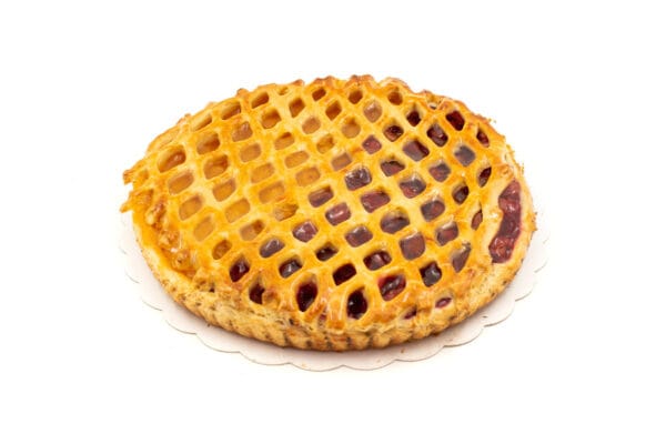 Kriek/ abrikozentaart met latjes
