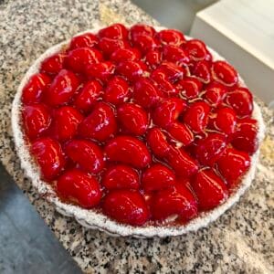 Aardbeientaart – gewone deeg